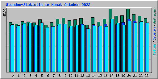 Stunden-Statistik im Monat Oktober 2022