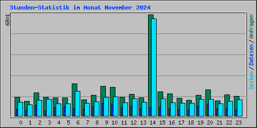Stunden-Statistik im Monat November 2024